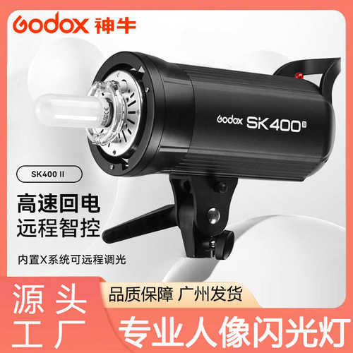 神牛SK400W摄影灯套装闪光灯400WII室内影棚人像影楼打光灯拍照灯