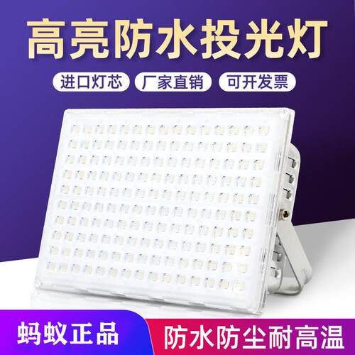 蚂蚁新一代照明LED耐腐蚀投光灯50W100W200W灯泛光灯射灯广告广场