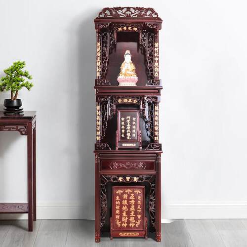 神台柜家用佛柜佛龛立柜供台财神爷柜观音佛台三层神龛供桌经济型