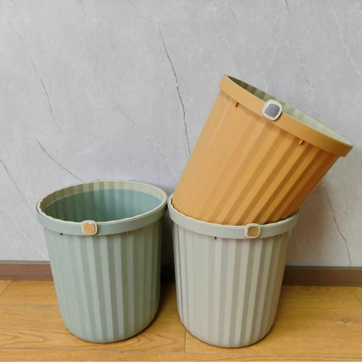 塑料圈垃圾桶大家用压厨房卫生垃间5169大容量无盖加厚口径菱形圾