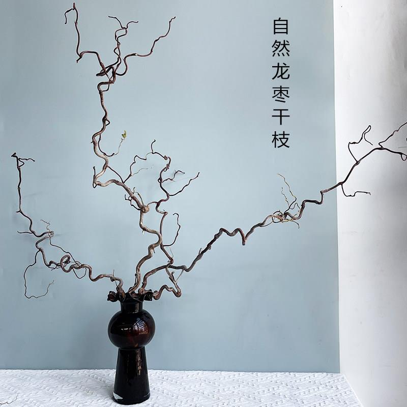 花开云间新品枝条天然弯曲树枝龙枣枝中式花艺造景插花装饰干树枝