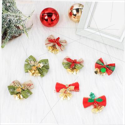 Christmas Bow bell Christmas tree mini bell pendant