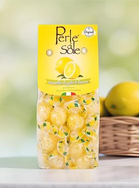 意大利进口Perle di Sole檬珍珠XRQ果柠味黑200g莓 橙子 蓝莓酸糖