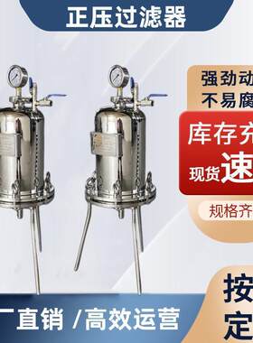 不锈钢正压过滤器膜片过滤实验室小型药业分离平板膜过滤设备卫生