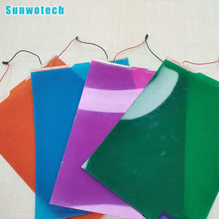 厂家生产彩色玻璃自贴电子液晶电控雾化遥控智能调光PDLC膜