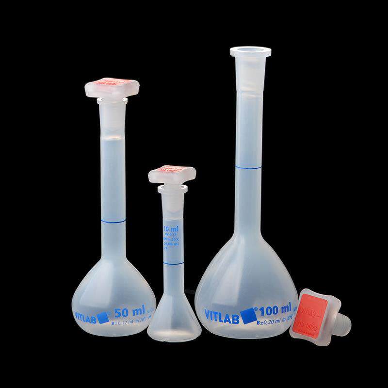 PP塑料容量瓶10/25/50ml/100/250/500/1000mlB级德国进口VITLAB