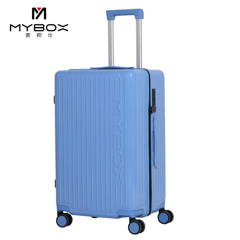MYBOX行李箱女20寸海洋蓝登机箱轻便万向轮高颜值ins风TSA密码箱