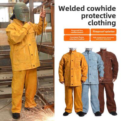 牛皮电焊工防护服电焊工作服焊接保护衣焊工专用耐磨隔热劳保服