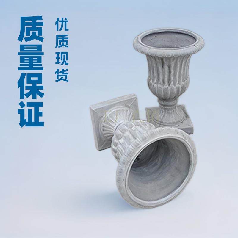 热销欧式罗马风落地式婚庆庭院镁泥花盆