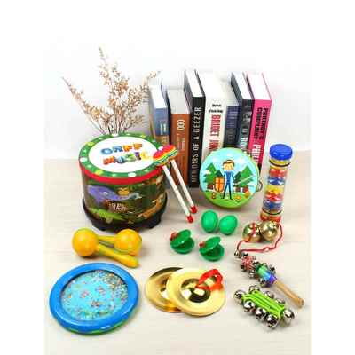 高档奥尔夫敲乐鼓器打击儿童打鼓玩具拍鼓婴儿宝手宝拍拍手鼓集合