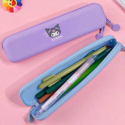 Cute Cartoon Kuromi Mymelody Silicone Pencil Case Cinnamorol