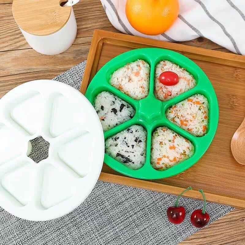 饭团模具三角便当盒日式寿司磨具六合一做紫菜包饭制作工具盒子
