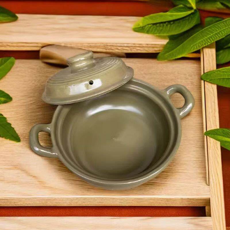 厂家直销广式老式煲仔饭圆底耐高温利康牌餐厅拍档锂瓷砂锅