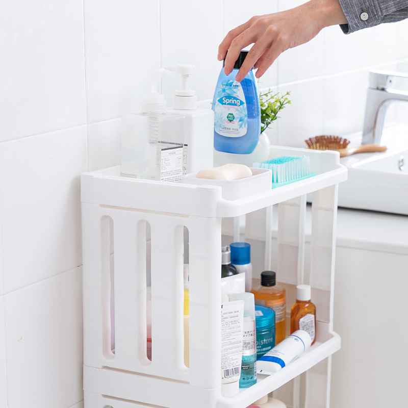 可移动浴室厨房书桌收纳置物架