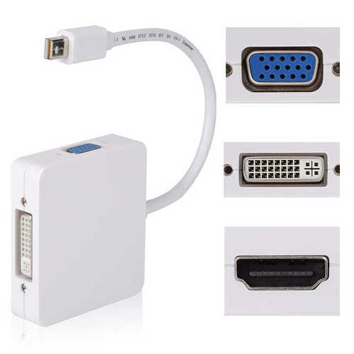 mini dp转vga hdmi dvi三合一转换器 MiniDP三合一转换器
