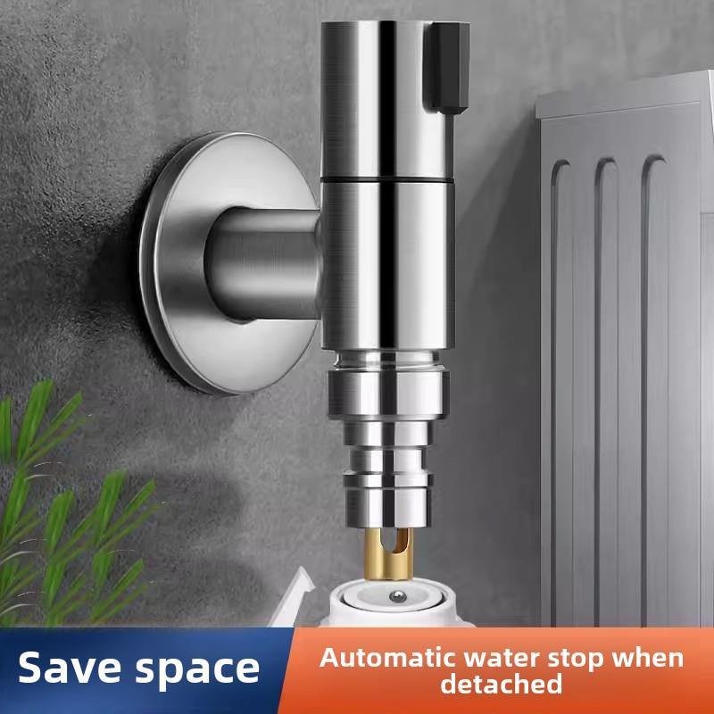 型专用水龙头分角阀拖把4加长迷你家用池304T不锈钢洗衣机全自动