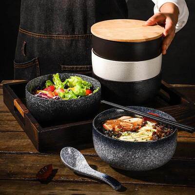 Tableware Ceramic-Bowls Porcelain Ramen Soup Wind-Bowl-Inch