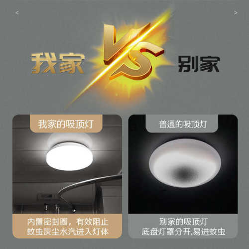 走廊阳台防潮浴室三过道厨卫吸顶灯led防卧室灯简约卫生间方形灯