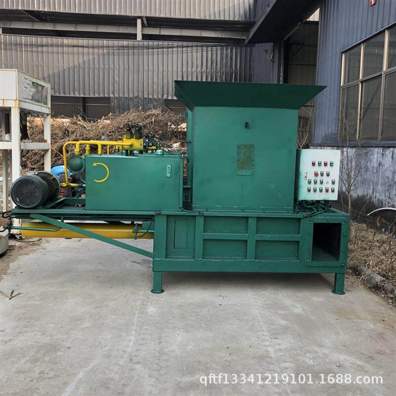 全自动木屑打包机稻草牧草花生皮压块打包机卧式套袋青储压块机