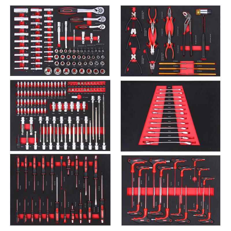 639工25件具套装七抽可移动2机修工具柜汽修厂S店厂4房抽屉工具车
