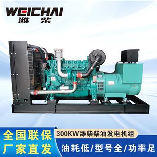300千 瓦发电机 工厂备用纯铜无刷柴油发电机 300kw发电机组