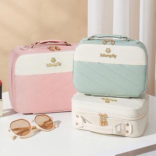 化妆品收纳盒外出便携包随身硬壳大容量多功能跟妆化妆箱旅行手提