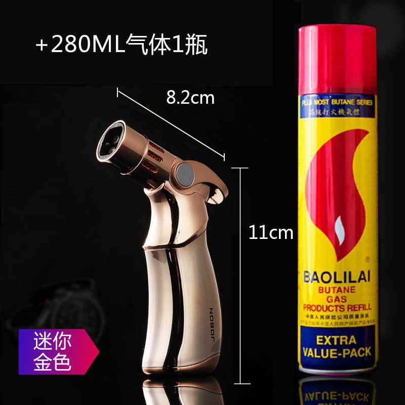 正品防风打火机枪雪茄专用点火器枪艾灸喷充气温焊直高冲火机金属
