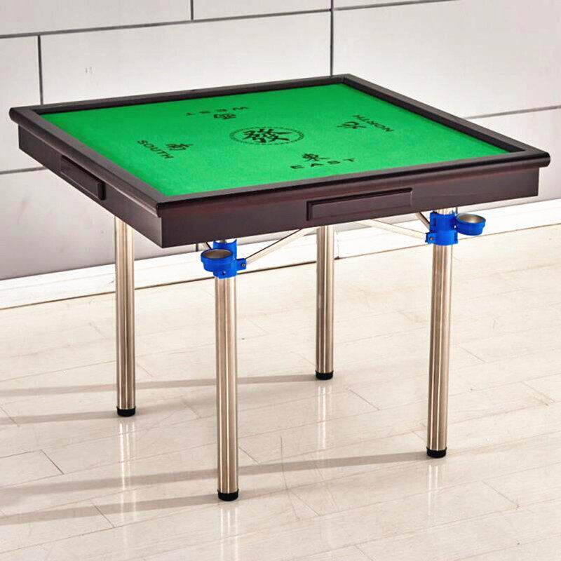 现货多功能折叠麻将桌餐桌两用桌简易棋牌手搓麻将台打牌桌四方桌