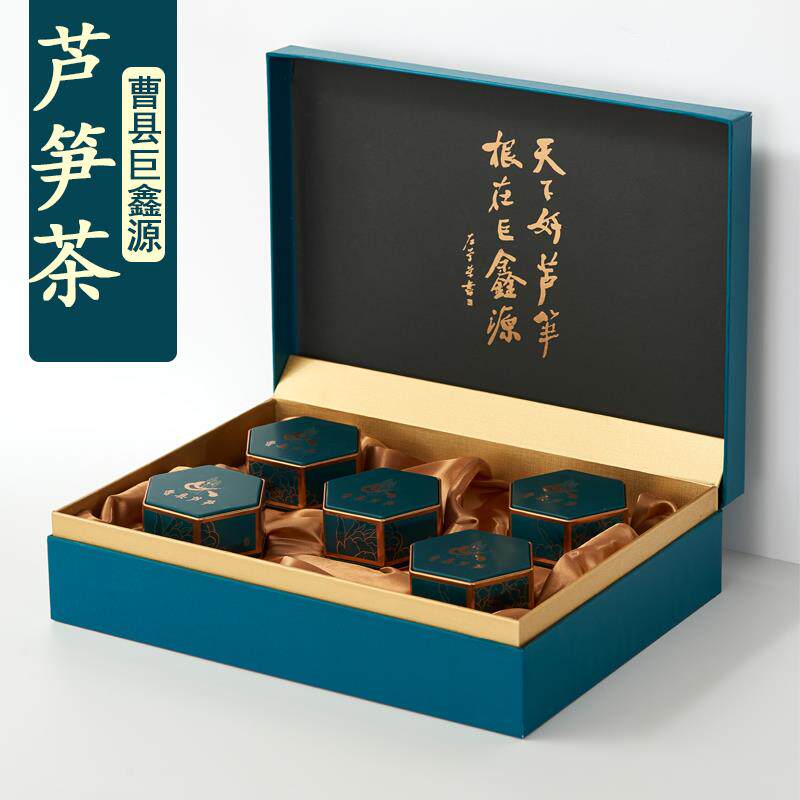 山东曹县巨鑫源芦笋茶绿芦笋叶尖茶叶高档绿茶菏泽特产商务礼盒装