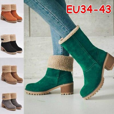 43 42 41 Ladies large size boots girl warm plush boots women