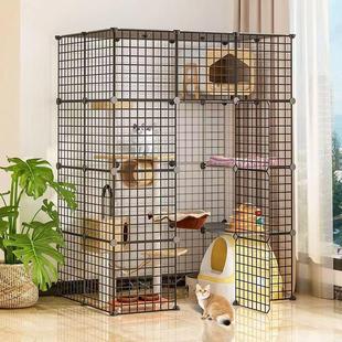 大猫笼子超大自由空间大号猫咪笼家用室内三层猫舍猫屋大型猫别墅