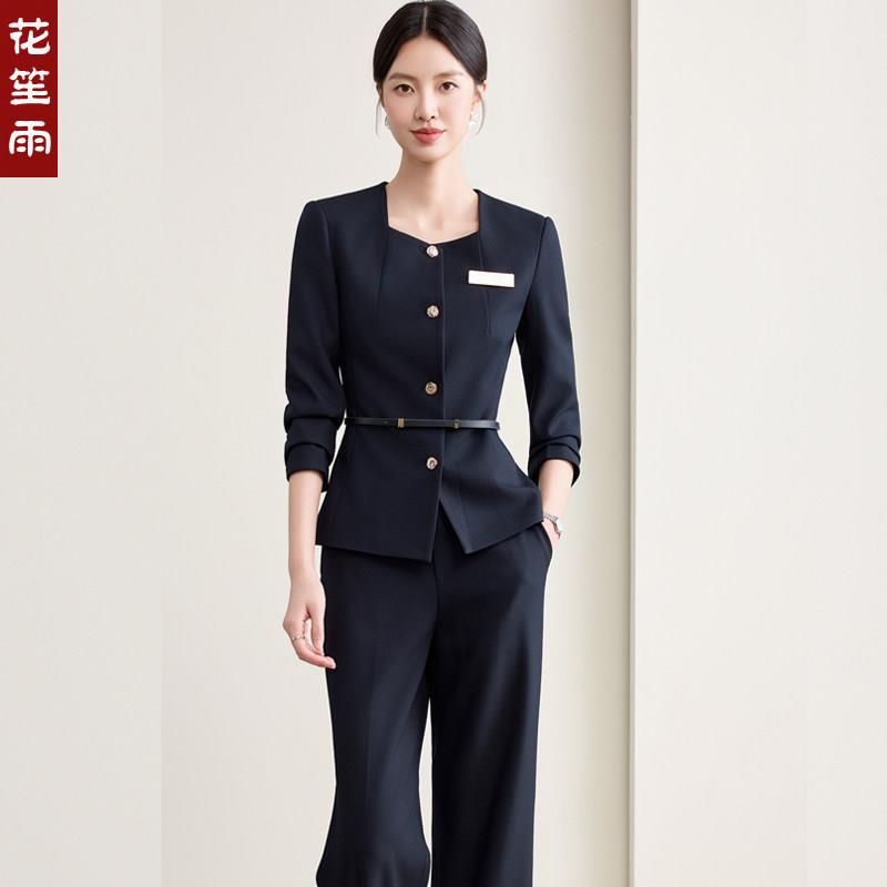 西装套装女工装美容院医美护肤职业正装前台美业高端气质工作服秋