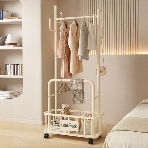 挂衣架落地卧室内宿舍衣帽架小型简易家用衣服收纳置物晾衣架移动