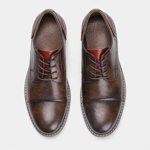 restoring ancient ways big yards leather shoes 覆古大码男鞋