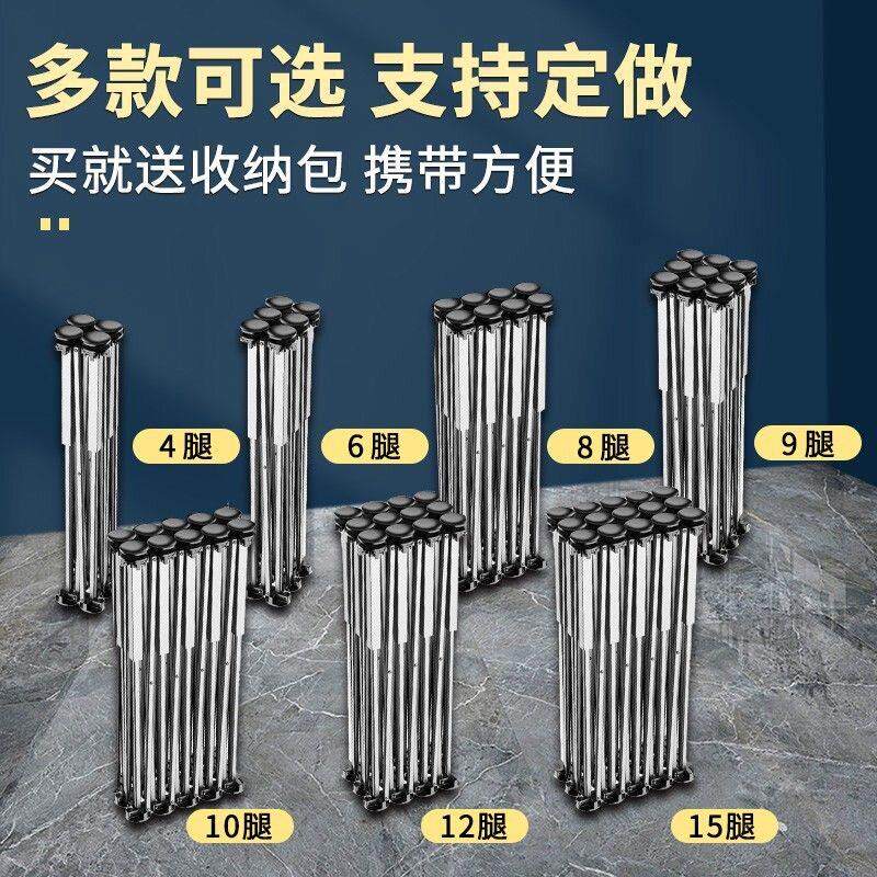蜘蛛腿工作台支架折叠伸缩可携式多功能铝合金加厚不锈钢木工桌脚