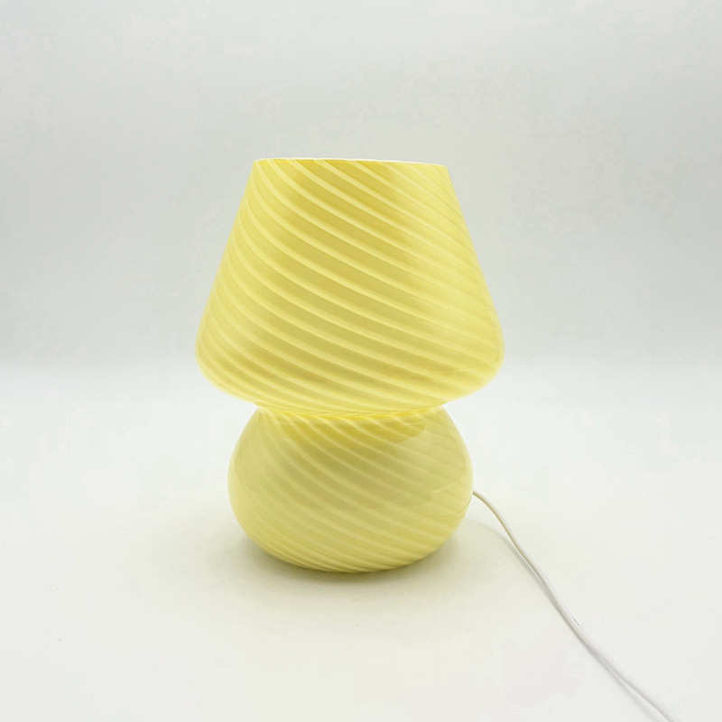 简约条纹葫芦台灯床头灯卧室现代创意设计网红床头卧室小夜灯