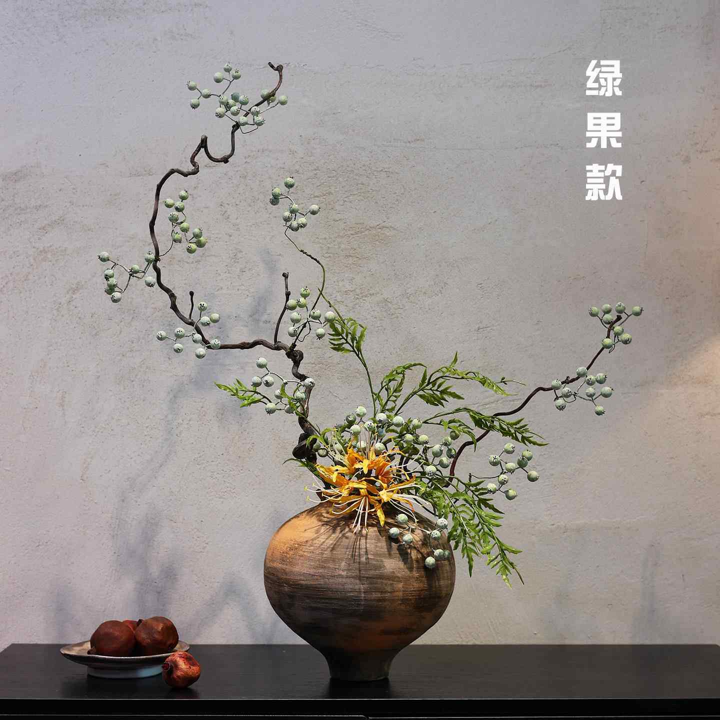 正品覆禅意古新中式陶瓷侘花瓶寂风干 干枝宿插花客厅玄关民宋代