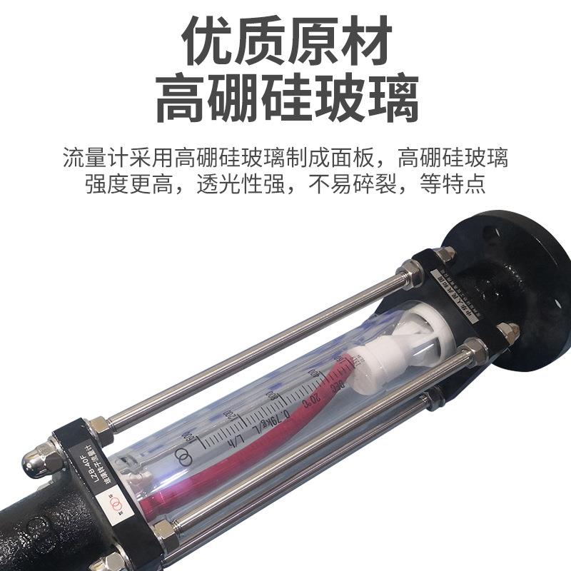 -40/-40防腐玻璃转子流量计法兰气体液体浮子流量计