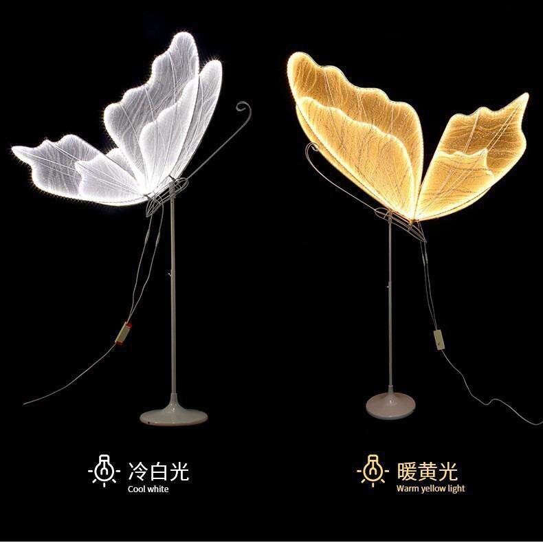 婚庆发美路陈蝶路FWO引灯商场舞台场景布置灵蝶光灯婚礼摆蝴件引