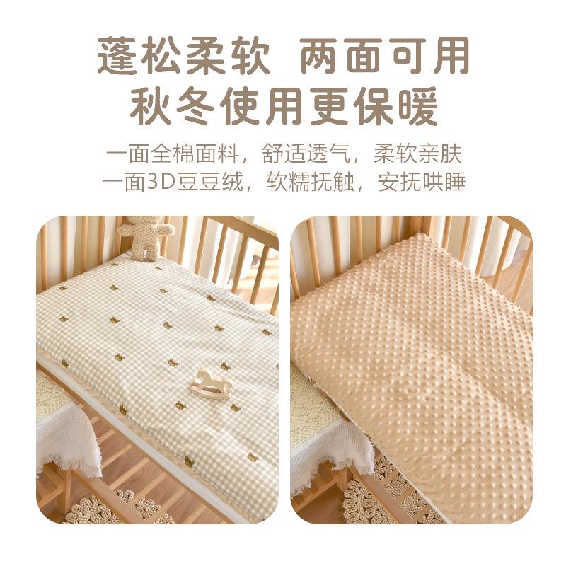 新生婴儿纯棉床垫宝宝棉花褥子幼儿园儿童床褥四季通用铺被软垫子