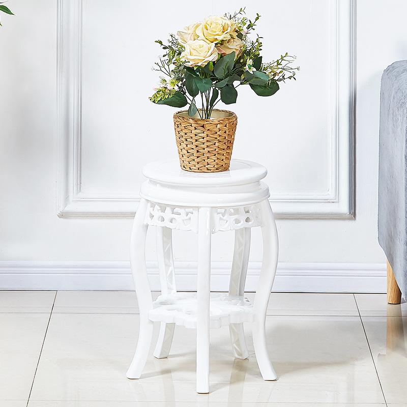 木多层花架子塑料仿古空间花几