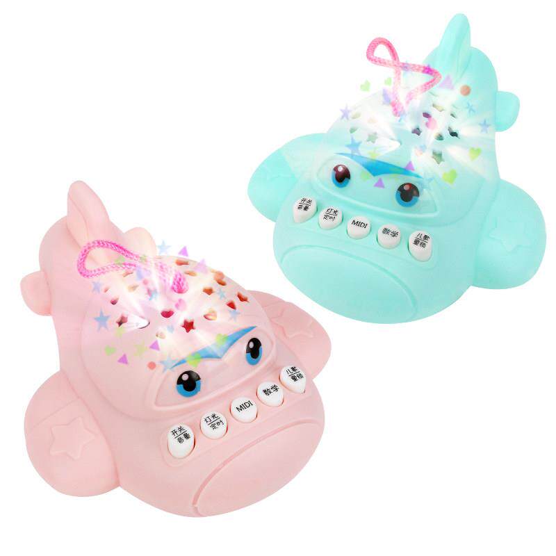 宝宝益智早教音乐机星空投影小飞机故事机3婴儿安抚0一1岁玩具6月