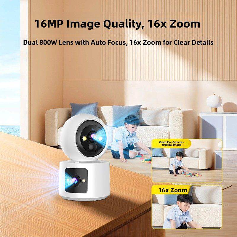 相机家庭移动电话远程无线室内高清家庭360度无盲点视频监视器