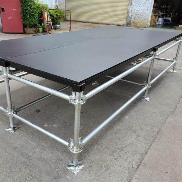 快装舞台架子钢铁舞台桁架婚庆t台学校演出活动折叠升降雷亚舞台