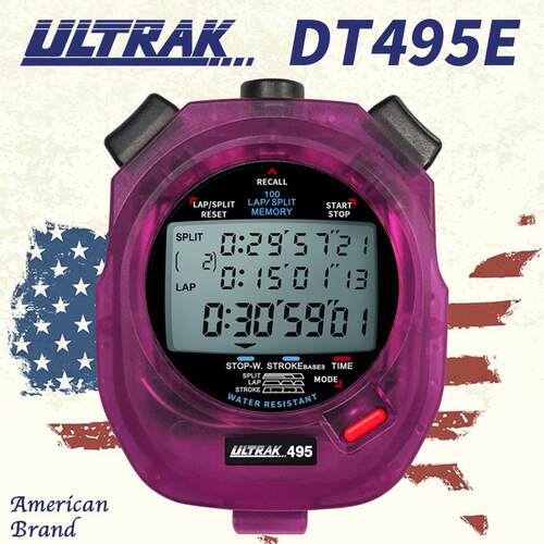 HJ电子秒表DT320定尔志ULTRAK奥赛克300道3排显示计时器田径训练