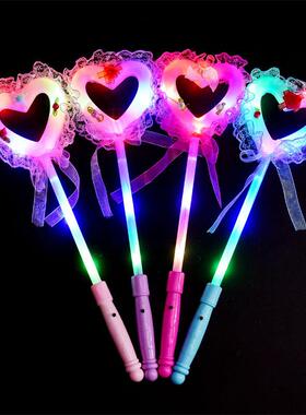 荧光棒儿童无毒演唱会发光仙女星星棒网红七彩荧光剑led定制大号
