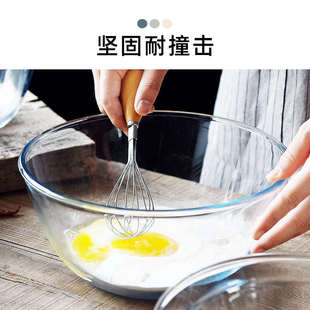 玻璃碗微波炉专用器皿耐热烘焙碗家用揉面打蛋和面盆沙拉料理汤碗