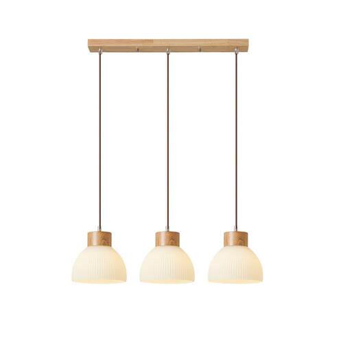 餐厅吊灯现代简约餐桌北欧LED吧台日式玄关过道灯原木风灯具176L