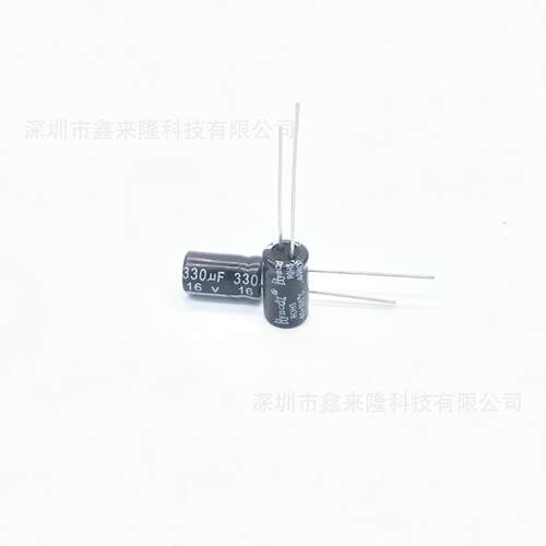 16V330UF 直插铝电解电容330UF16V 6*11 质量稳定 厂家现货