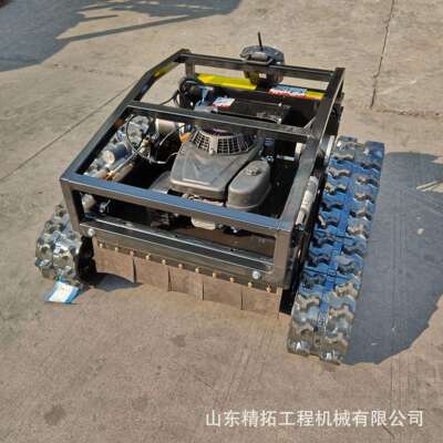 源头厂家履带式除草机 强田埂上的杂草爬坡能力手推式草坪割草机